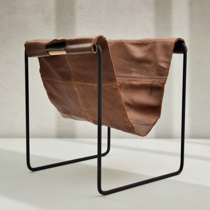 Firewood Log Carrier with Stand - Butterscotch - 1