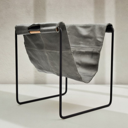 Ember Firewood Log Carrier with Stand - Pepper