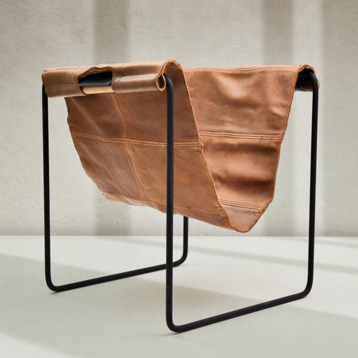 Firewood Log Carrier with Stand - Ginger - 1