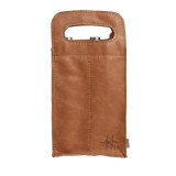 Double Leather Wine Bag - Pepper - 5