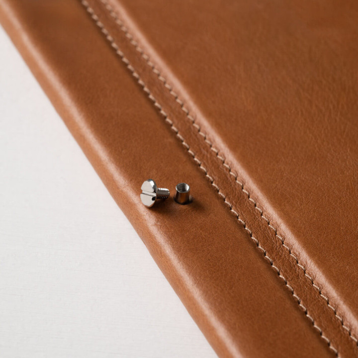 Leather Menu Cover - Ginger - A4 2