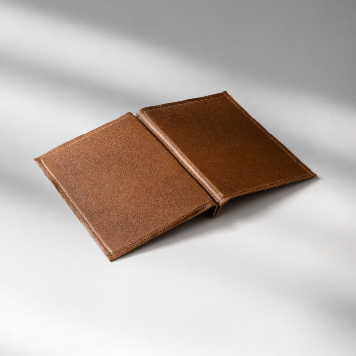 Leather Menu Cover - Butterscotch - A4 1