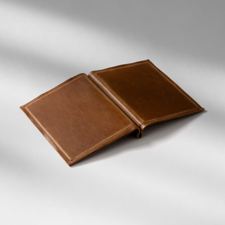 Leather Menu Cover - Butterscotch - A5 1