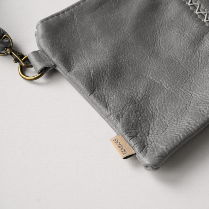 Essence Leather Clutch Crossbody Bag - Pepper 3