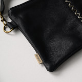 Essence Leather Clutch Crossbody Bag - Black 3