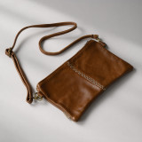 Essence Leather Clutch Crossbody Bag - Butterscotch 2