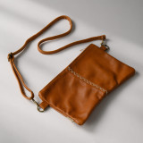 Essence Leather Clutch Crossbody Bag - Ginger 2