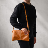 Essence Leather Clutch Crossbody Bag - Ginger 4