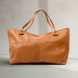 Sierra Oversized Leather Tote Bag - Ginger - 1