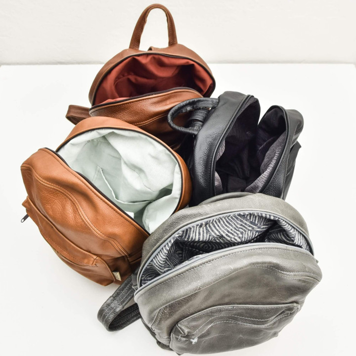 Daily Leather Backpack - Pepper - 5
