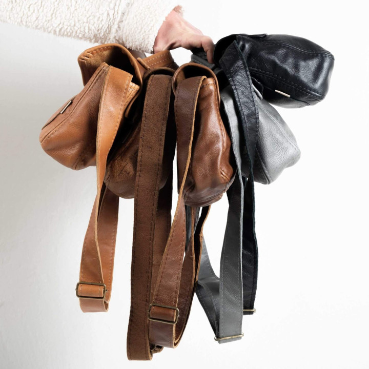 Tinka Leather Crossbody Bag - Ginger - 3