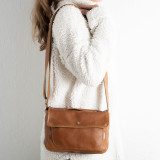 Tinka Leather Crossbody Bag - Ginger - 5