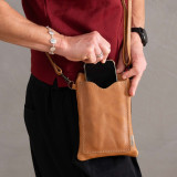 Scout Leather Cellphone Pouch - Mystique Black - 3