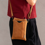 Scout Leather Cellphone Pouch - Mystique Black - 5