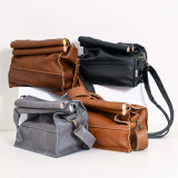 Nosh Leather Lunch Bag - Pepper - 2