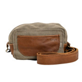 Caddy Canvas & Leather Crossbody Bag - Yellow & Ginger - 4
