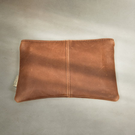 Maggie Leather Clutch Bag - Butterscotch