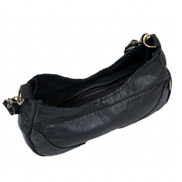 Chelsea Leather Sling Bag - Black - 3