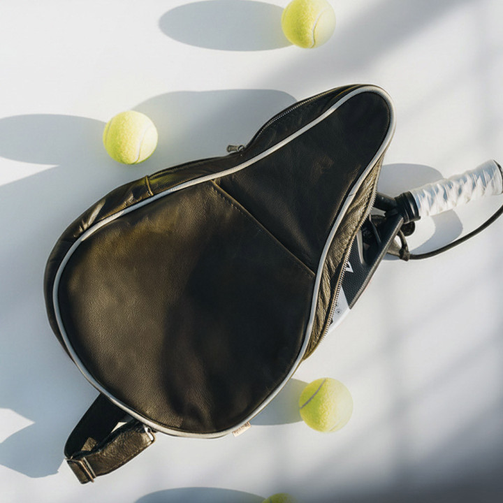 Spin Leather Padel Racket Bag - Butterscotch - 2