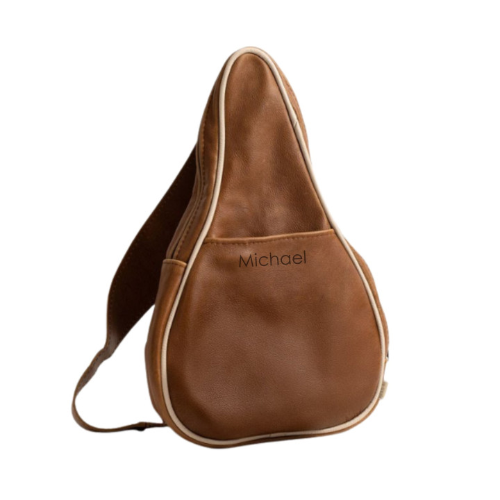 Spin Leather Padel Racket Bag - Butterscotch - 3