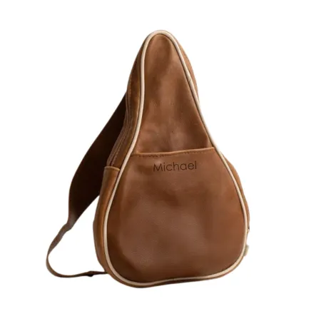 Spin Leather Padel Racket Bag - Olive - 2