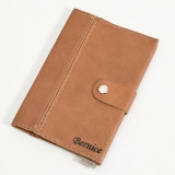 Leather Notebook Cover- A4/A5 (with Clip) - Pepper - A5 - 3