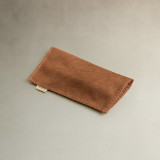 Leather Sunglass Pouch - Ginger - 3