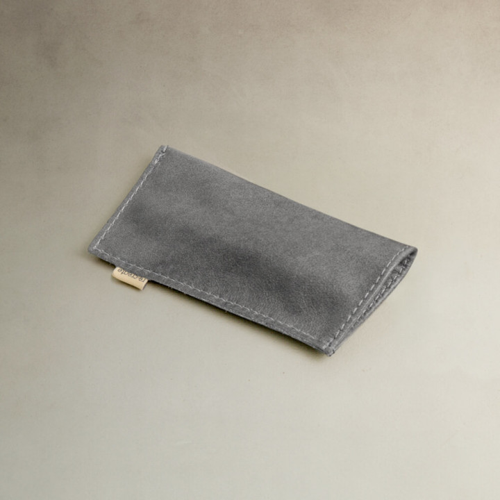 Leather Sunglass Pouch - Pepper - 1
