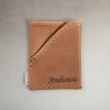 Leather Credit Card Holder - Black - 2