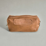 Leather Cosmetic Bag - Black - 6