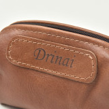Leather Cosmetic Bag - Ginger - 2