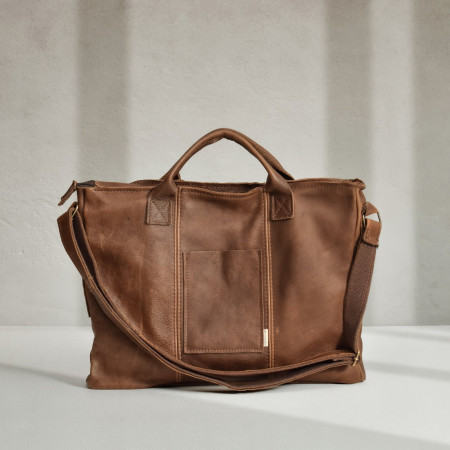 Sterling Leather Laptop Bag - Butterscotch