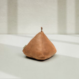 Leather Triangular Door Stopper - Ginger - 1