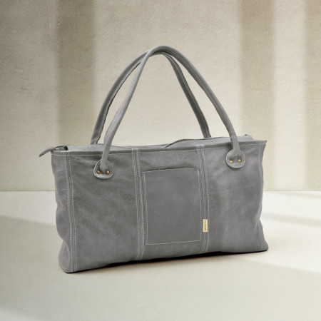 Rowan Leather Leisure/Nappy Bag - Pepper