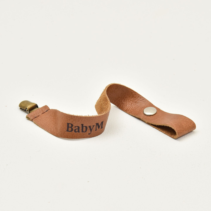 Leather Dummy Clip - Butterscotch - 2