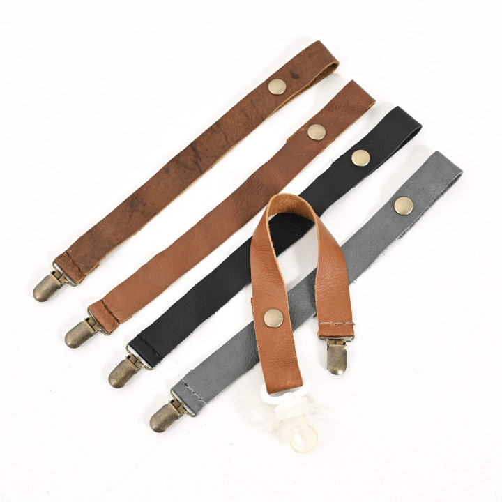 Leather Dummy Clip - Butterscotch - 3
