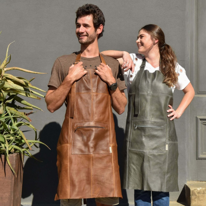 Full Leather Apron - Black - 2
