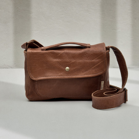 Tinka Leather Crossbody Bag - Butterscotch