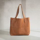 Shopper Sustainable Leather Tote - Ginger - 1
