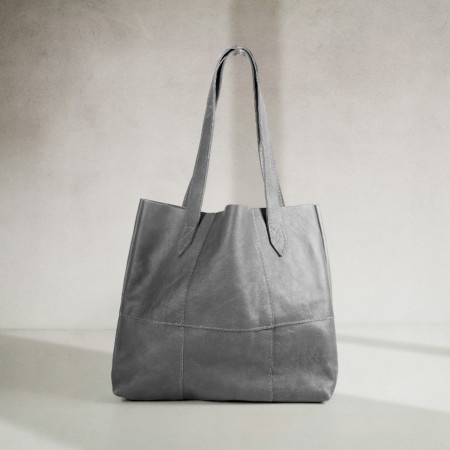 Shopper Sustainable Leather Tote - Pepper