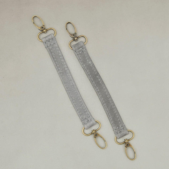 Leather Stroller Straps - Pepper - 1