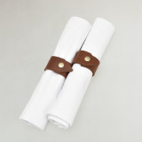 Leather Napkin Rings - Butterscotch - 1