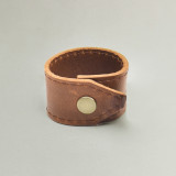 Leather Napkin Rings - Ginger - 2