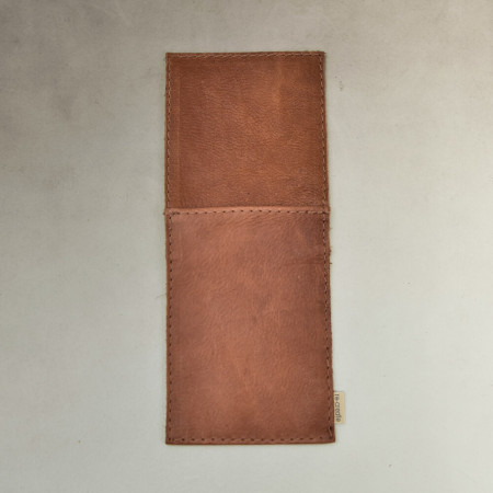 Leather Pouch Cutlery Holder - Butterscotch