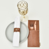 Leather Pouch Cutlery Holder - Pepper - 2