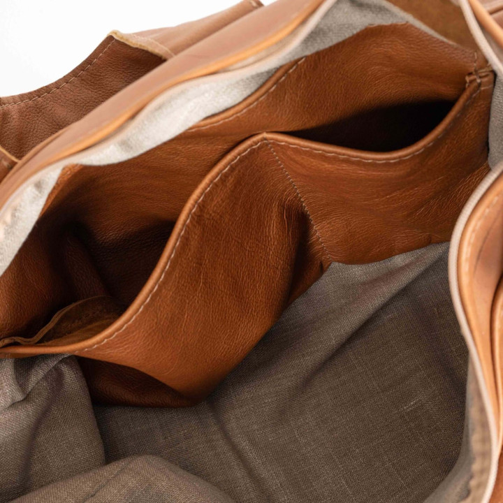 Voyager Leather Duffel Bag - Butterscotch - 2