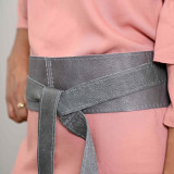 Leather Wrap Belt - Pepper - 1