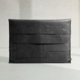 Leather Laptop Sleeve - Black - 13/14 inch - 1