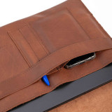Leather Laptop Sleeve - Black - 13/14 inch - 3