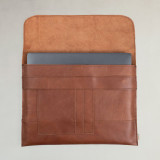 Envelope Leather Laptop Sleeve - L - WH Black - 2